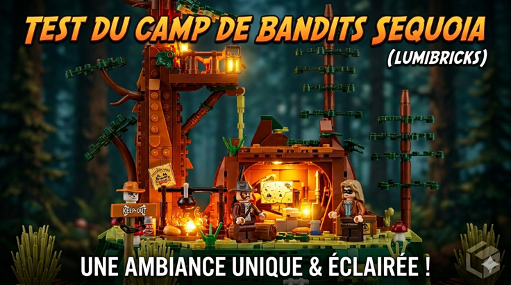 Mon avis et test du set L9102 "sequoia bandit camp" de Lumibricks