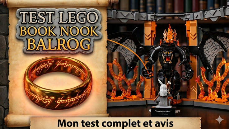 Mon test et avis sur le set LEGO 10367 - Book Nook Balrog