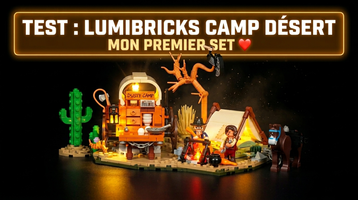 Mon test et avis sur le set Lumibricks F9076 - Le camp des cow-boys