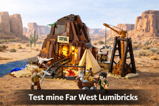 Test de la mine Far West Lumibricks (Funwhole) – Un set d’exposition réussi