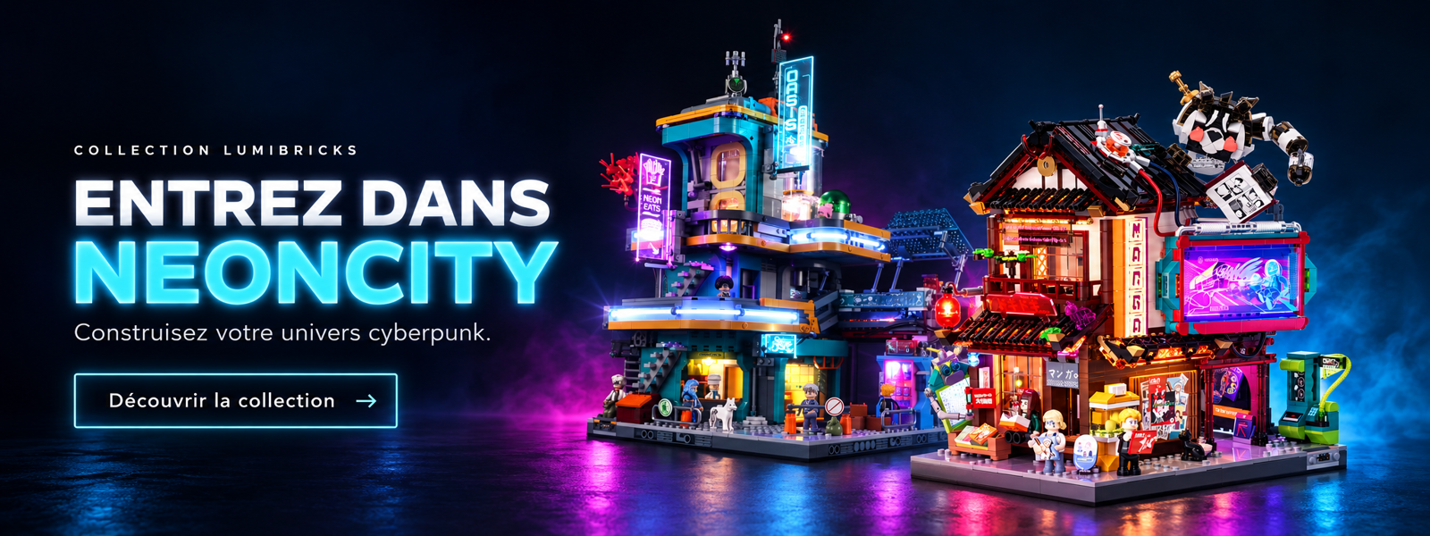 Découvrez tous les sets Cyberpunk Lumibricks sur Brickeez