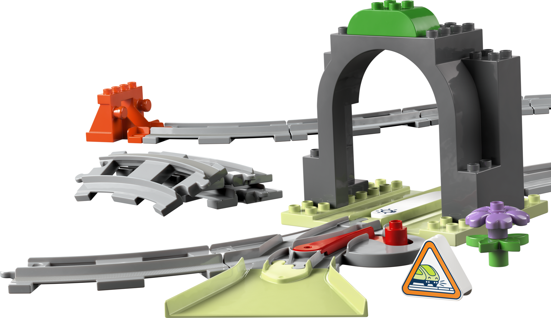 LEGO DUPLO 10425 - Set d'extension : Les rails et le tunnel du train