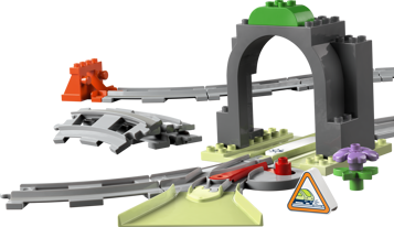 LEGO DUPLO 10425 - Set d'extension : Les rails et le tunnel du train