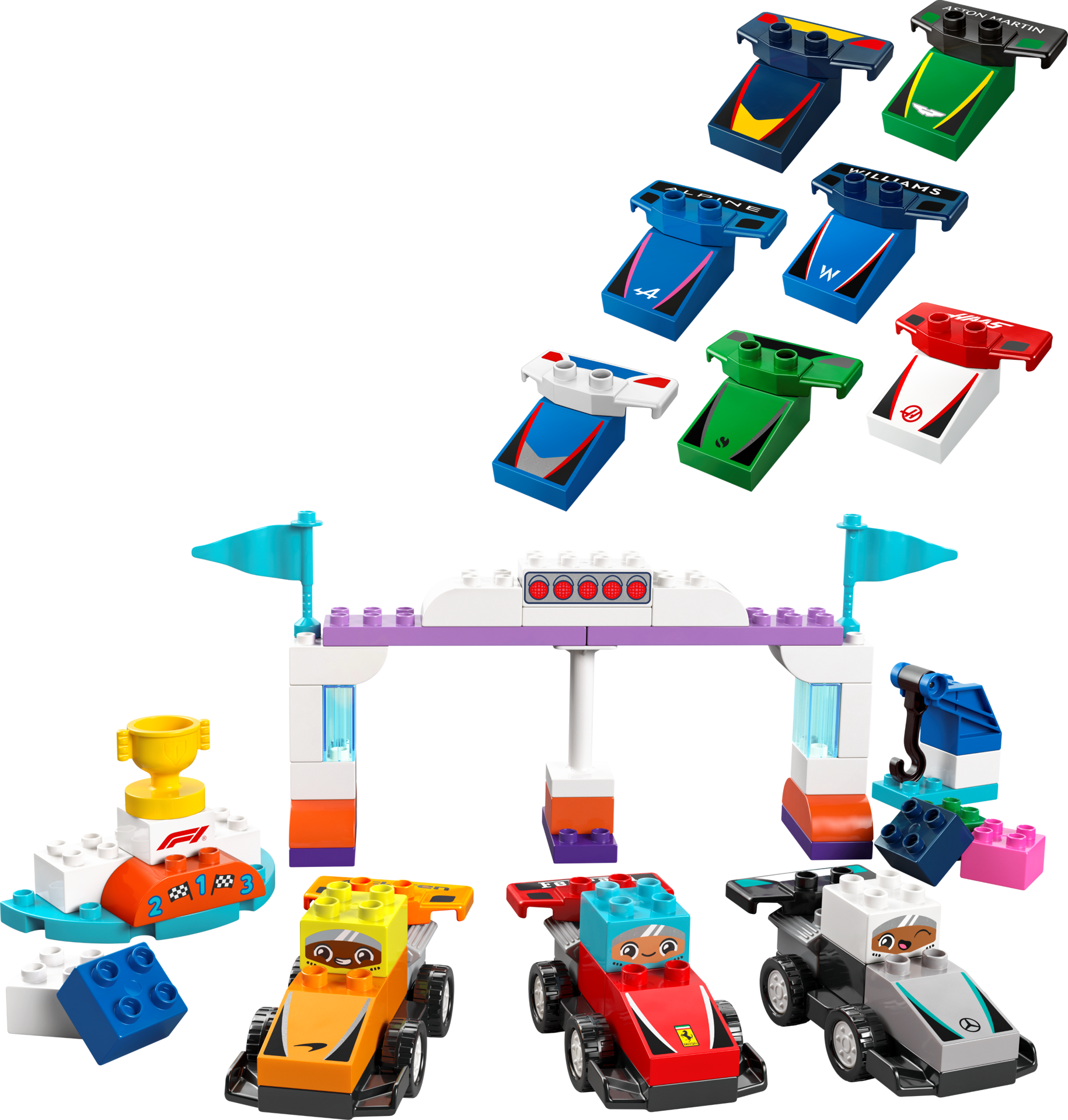 LEGO DUPLO 10445 - Voitures de course et pilotes d’une écurie de F1®