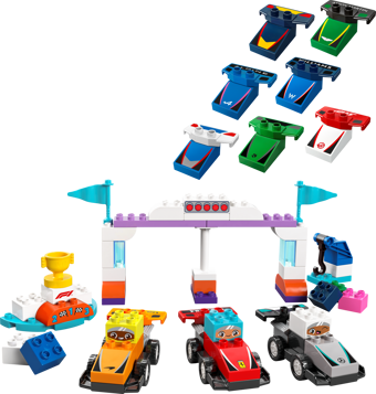 LEGO DUPLO 10445 - Voitures de course et pilotes d’une écurie de F1®