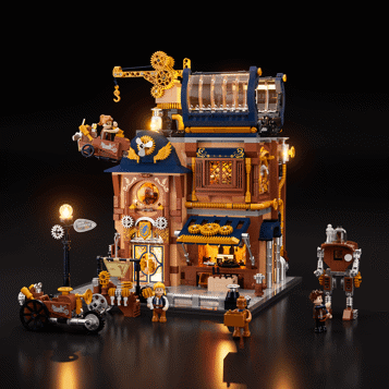 Lumibricks 11015 - Atelier de mécanique Steampunk