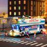 Lumibricks 19010 - Bus de tournée Streetball