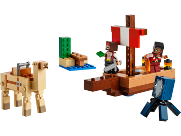 LEGO Minecraft 21259 - Le voyage du bateau pirate