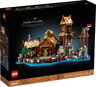 Boîte officielle LEGO Ideas 21343 Le Village Viking montrant l'illustration du set complet de 2103 pièces pour adultes 18+