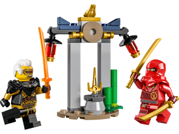 LEGO NINJAGO 30650 - Kai et Rapton : la bataille du temple & Le centre d’entraînement pour le tournoi
