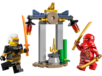LEGO NINJAGO 30650 - Kai et Rapton : la bataille du temple & Le centre d’entraînement pour le tournoi