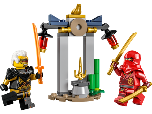 LEGO NINJAGO 30650 - Kai et Rapton : la bataille du temple & Le centre d’entraînement pour le tournoi
