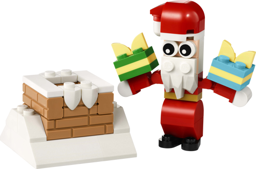 LEGO Autre 30692 - Le Père Noël et la cheminée & La mini manette volante de Cooper