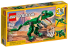 Boîte LEGO Creator 3-en-1 31058 Le dinosaure féroce - face avant avec T-Rex vert, 174 pièces, âges 7-12