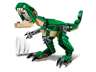 LEGO Creator 31058 - T-Rex vert gueule grande ouverte avec griffes et cage thoracique, vue trois quarts gauche