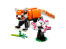 Modèle alternatif panda roux LEGO Creator 31129 avec arbre à fleurs de cerisier roses et bambou