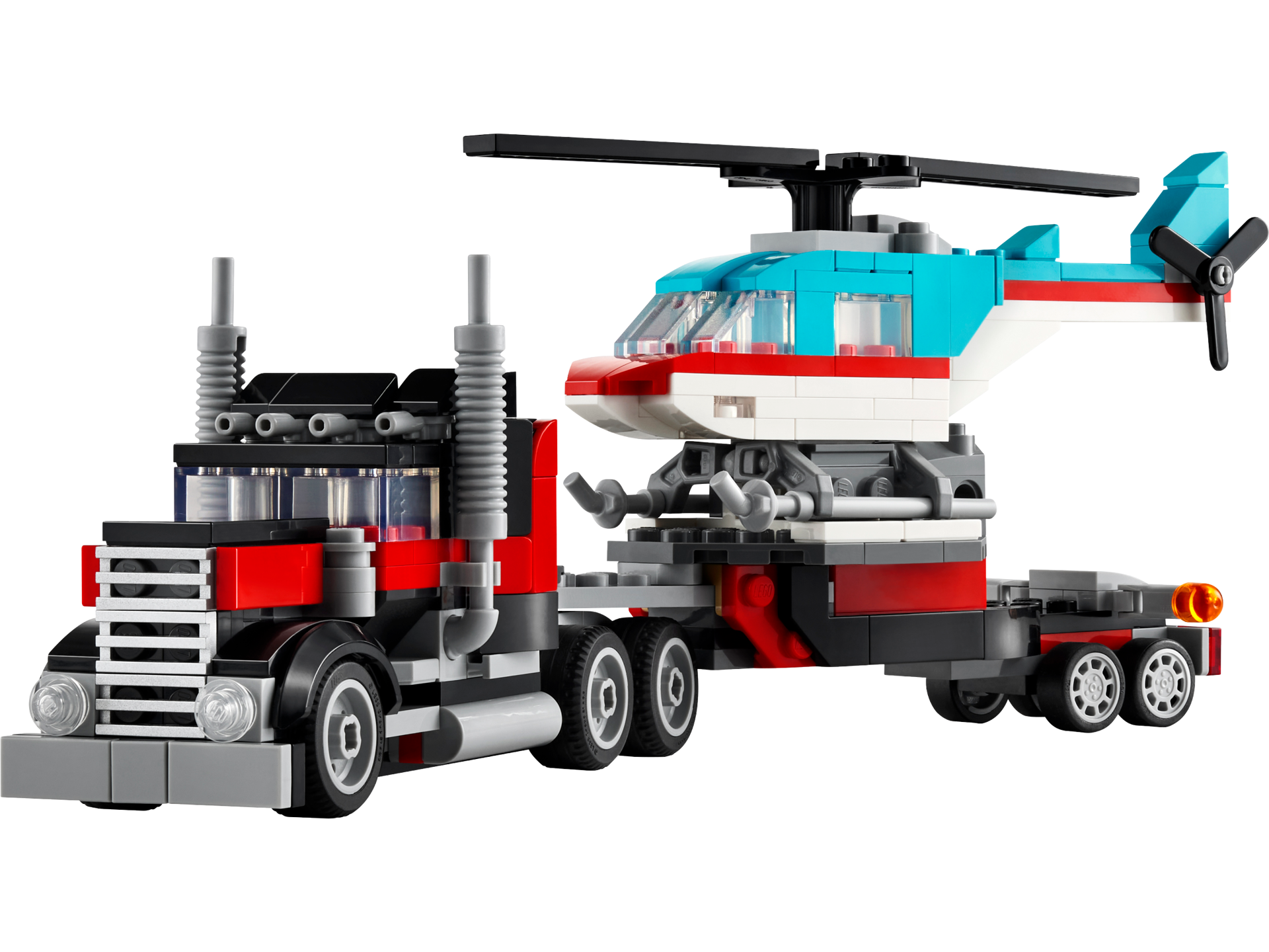LEGO Creator 3-en-1 31146 - Le camion remorque avec hélicoptère