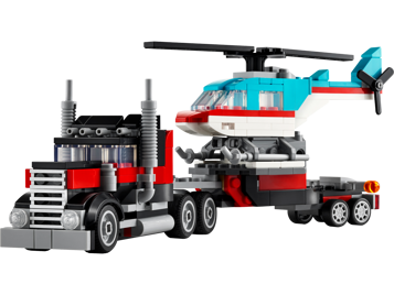 LEGO Creator 3-en-1 31146 - Le camion remorque avec hélicoptère
