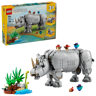 LEGO Creator 3-en-1 31171 - Animaux sauvages : le rhinocéros majestueux et les oiseaux