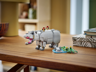 LEGO Creator 3-en-1 31171 - Animaux sauvages : le rhinocéros majestueux et les oiseaux
