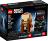 Boîte LEGO BrickHeadz 40547 Star Wars Obi-Wan Kenobi et Dark Vador, face avant avec 260 pièces