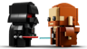 Figurines LEGO BrickHeadz Dark Vador et Obi-Wan Kenobi face à face avec leurs sabres laser croisés
