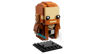 Figurine LEGO BrickHeadz Obi-Wan Kenobi avec sabre laser bleu et plaque de présentation noire détachable