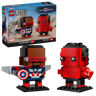 Boîte LEGO BrickHeadz 40668 Captain America et Hulk Rouge 202 pièces avec les deux figurines assemblées Marvel