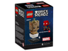 Arrière de la boîte LEGO BrickHeadz 40671 Groot en pot montrant aussi le set Iron Spider-Man 40670