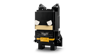 Figurine LEGO BrickHeadz Batman version The Dark Knight Trilogy en noir avec logo chauve-souris et ceinture dorée