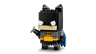 Figurine LEGO BrickHeadz Batman version LEGO Batman Movie en noir et gris avec cape bleue et grappin
