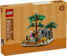 Boîte avant du set LEGO 40784 Diorama de la savane africaine, édition limitée 287 pièces, 12 ans et plus