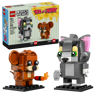 Boîte LEGO BrickHeadz 40793 Tom et Jerry avec les deux figurines assemblées, 212 pièces, 10 ans et plus