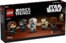 Dos de la boîte LEGO BrickHeadz 40796 Star Wars montrant les cinq personnages de La Revanche des Sith avec logos Disney et LEGO