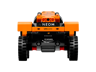 Vue arrière du LEGO Technic 42166 McLaren Extreme E avec logos NEOM, VMware, Engage et FIA Women in Motorsport