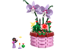 Pot de fleurs d'Isabela LEGO Disney 43237 avec orchidées lavande, mini-poupée Isabela et accessoires sur fond blanc
