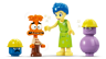 Minifigurines LEGO du set 43248 : deux ouvriers de la mémoire, Anxiété orange et Joie en robe verte