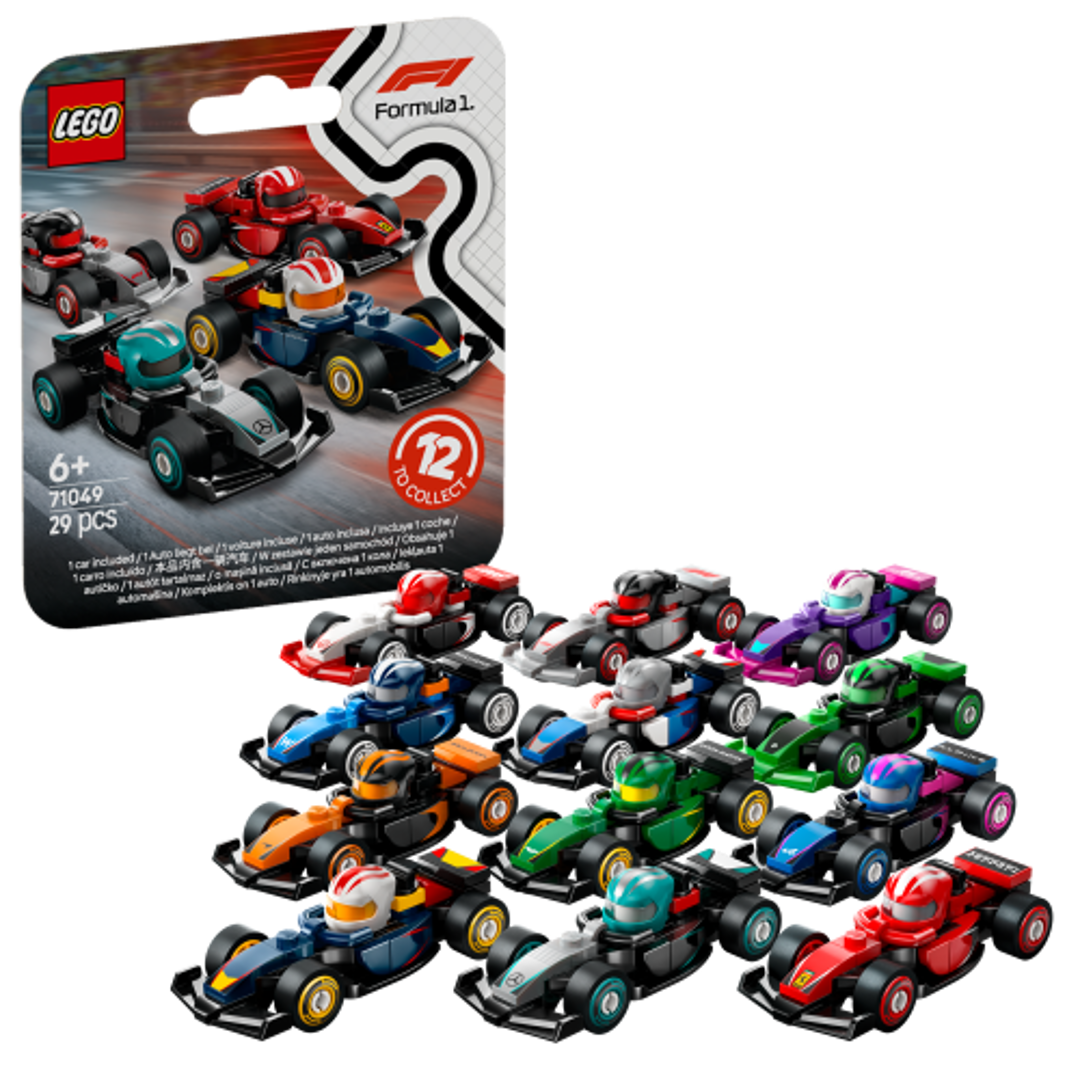 LEGO 71049 - Voitures Formule 1 - Série complète 12 figurines