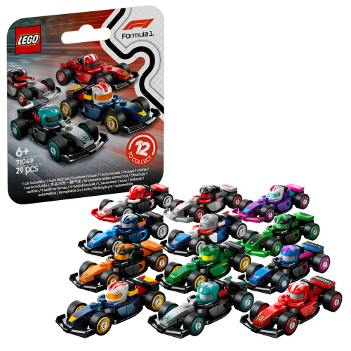 LEGO 71049 - Voitures Formule 1 - Série complète 12 figurines