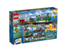 Arrière de la boîte LEGO City 60198 montrant les détails du train, la télécommande Powered Up et les scènes de jeu