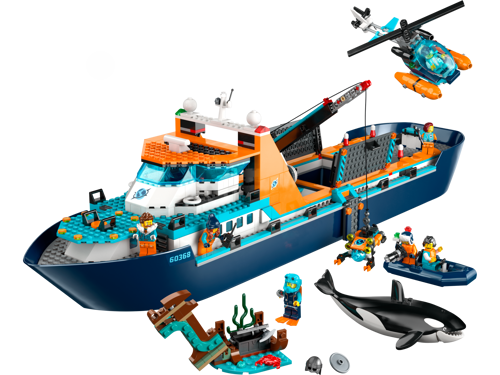 LEGO City 60368 - Le navire d’exploration arctique