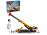 LEGO City 60409 grue de chantier mobile jaune avec boîte d'emballage, minifigurines et accessoires de construction inclus