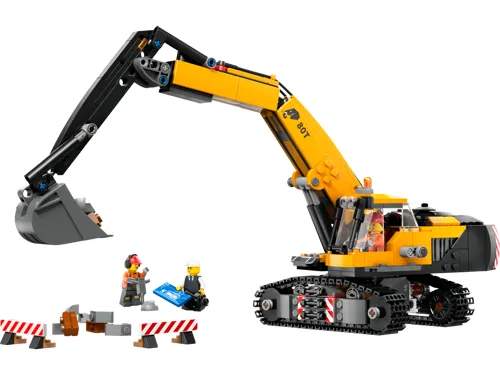 LEGO City 60420 - La pelleteuse de chantier jaune