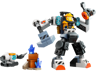 LEGO City 60428 robot de chantier spatial avec minifigurine astronaute, cristaux bleus et petit robot de forage