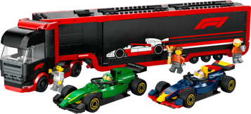 LEGO City 60445 - Camion de F1® avec voitures de F1® RB20 et AMR24