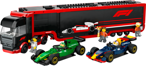 LEGO City 60445 - Camion de F1® avec voitures de F1® RB20 et AMR24