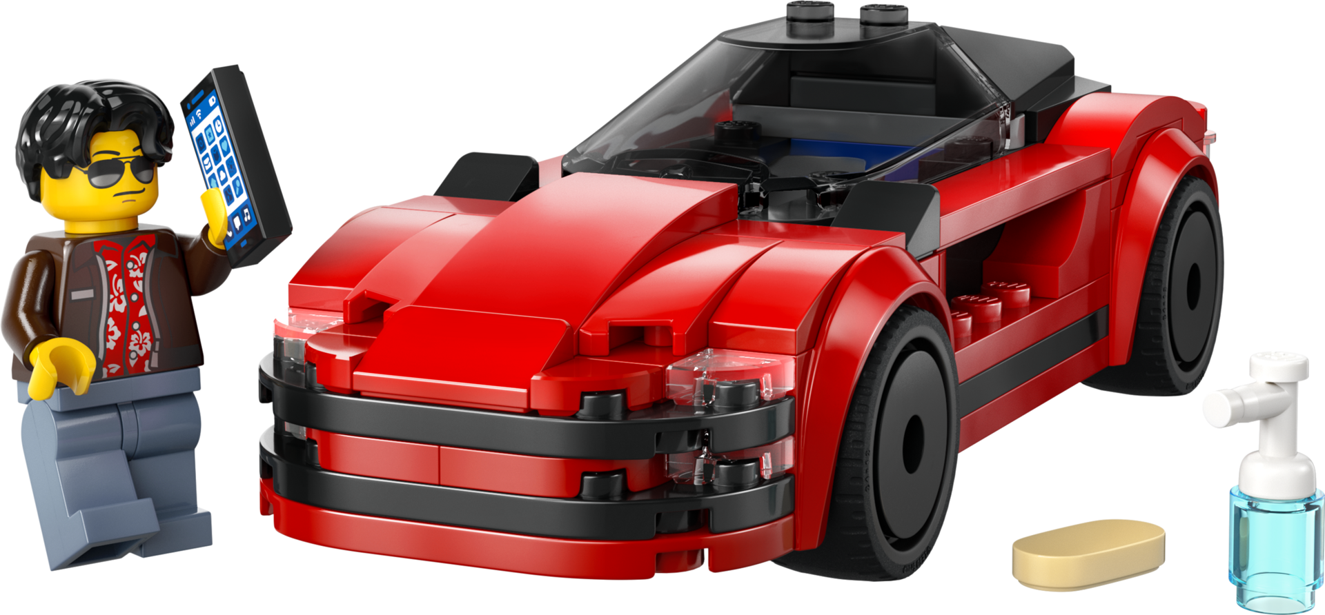 LEGO City 60448 - La voiture de sport rouge