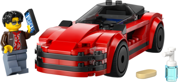 LEGO City 60448 - La voiture de sport rouge
