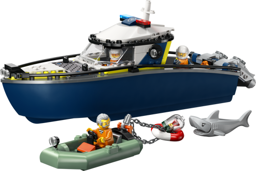 LEGO City 60456 - La course-poursuite en bateau de police