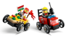 LEGO City 60458 - Pack de bolides de course : camion de pizza contre camion de pompiers
